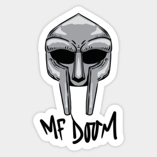 MF DOOM MASK GREY Sticker